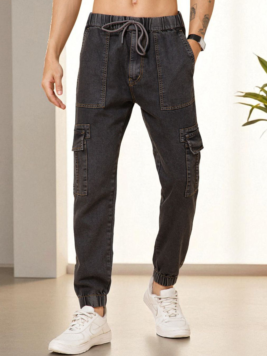 STUDIO NEXX Men Jogger Mid-Rise Jeans