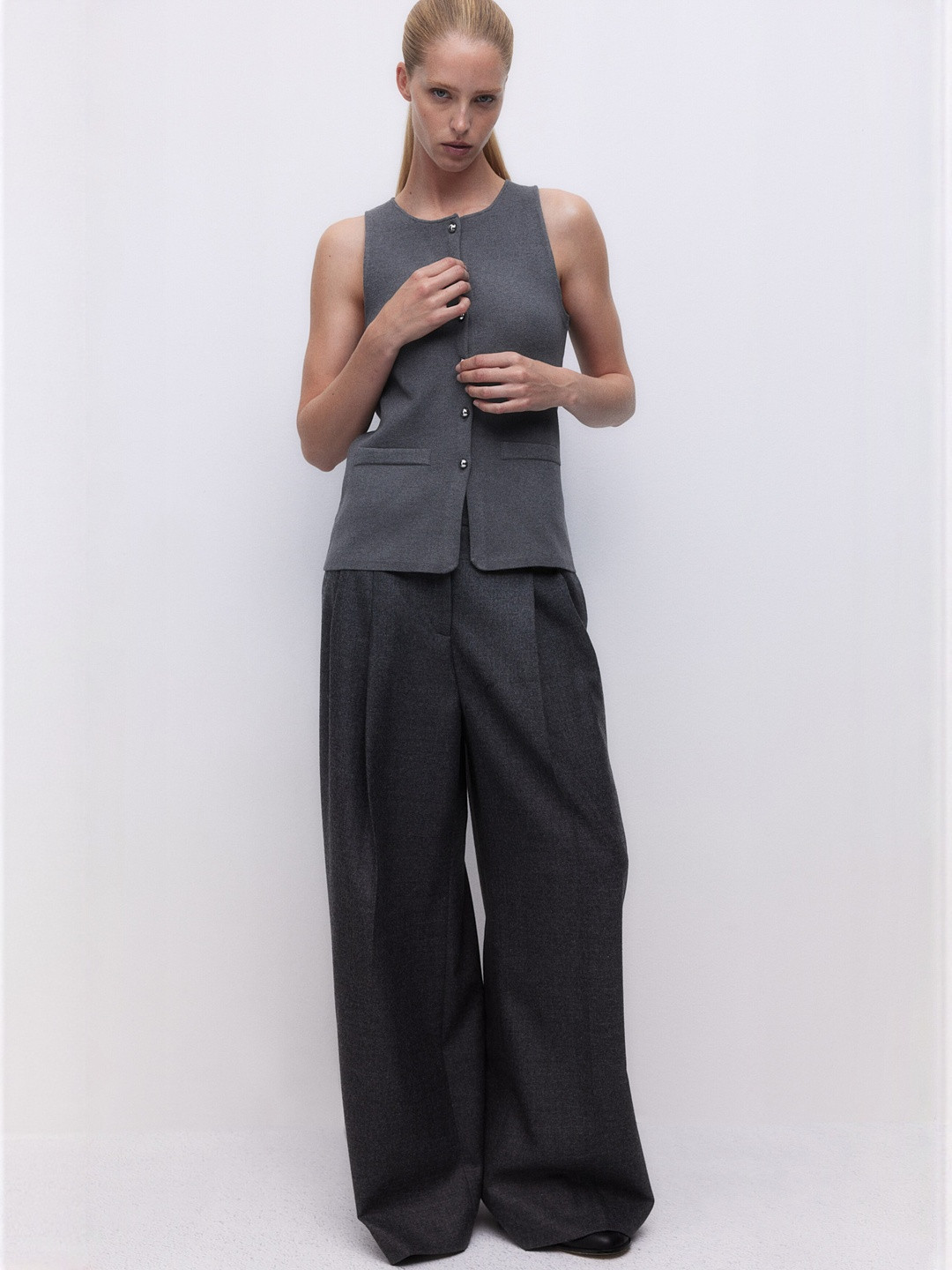 H&M Button-Front Vest Top