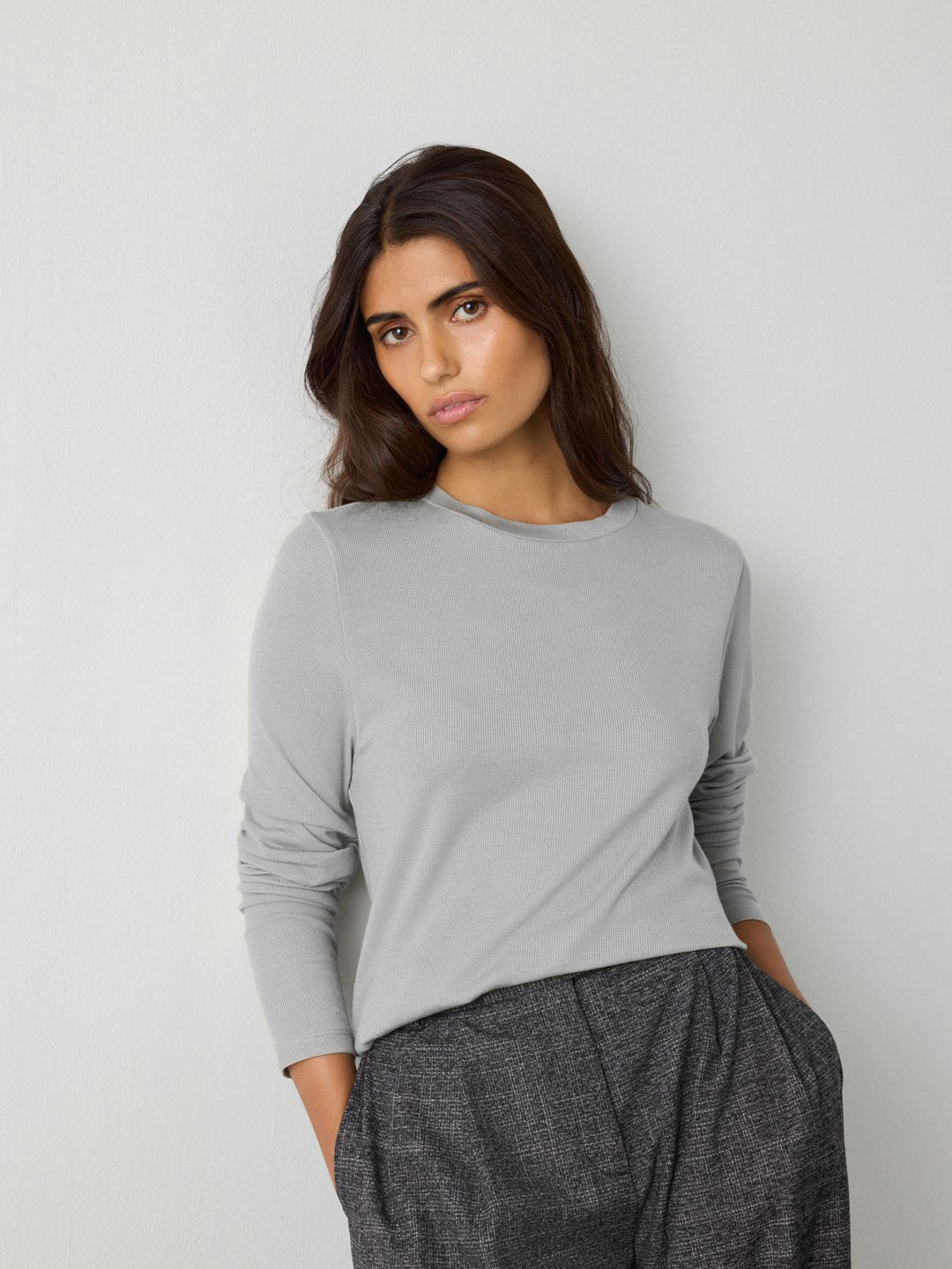 NEXT Ribbed Round Neck Top