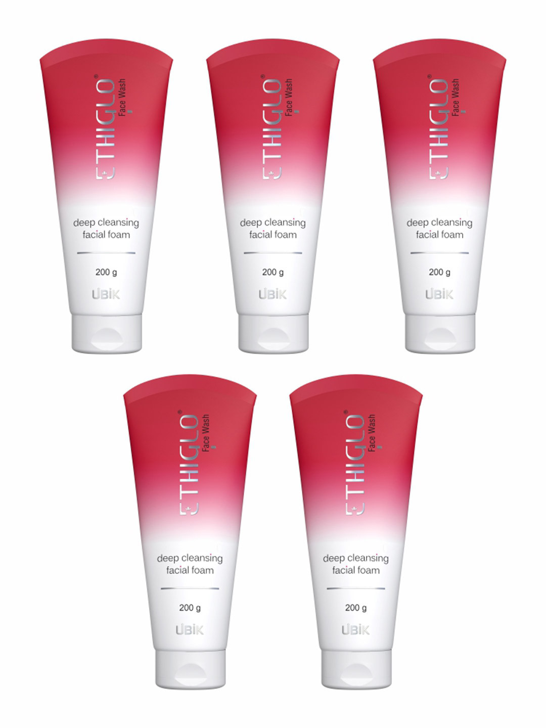ETHIGLO Set Of 5 Skin Brightening Face Wash 40 ml Each