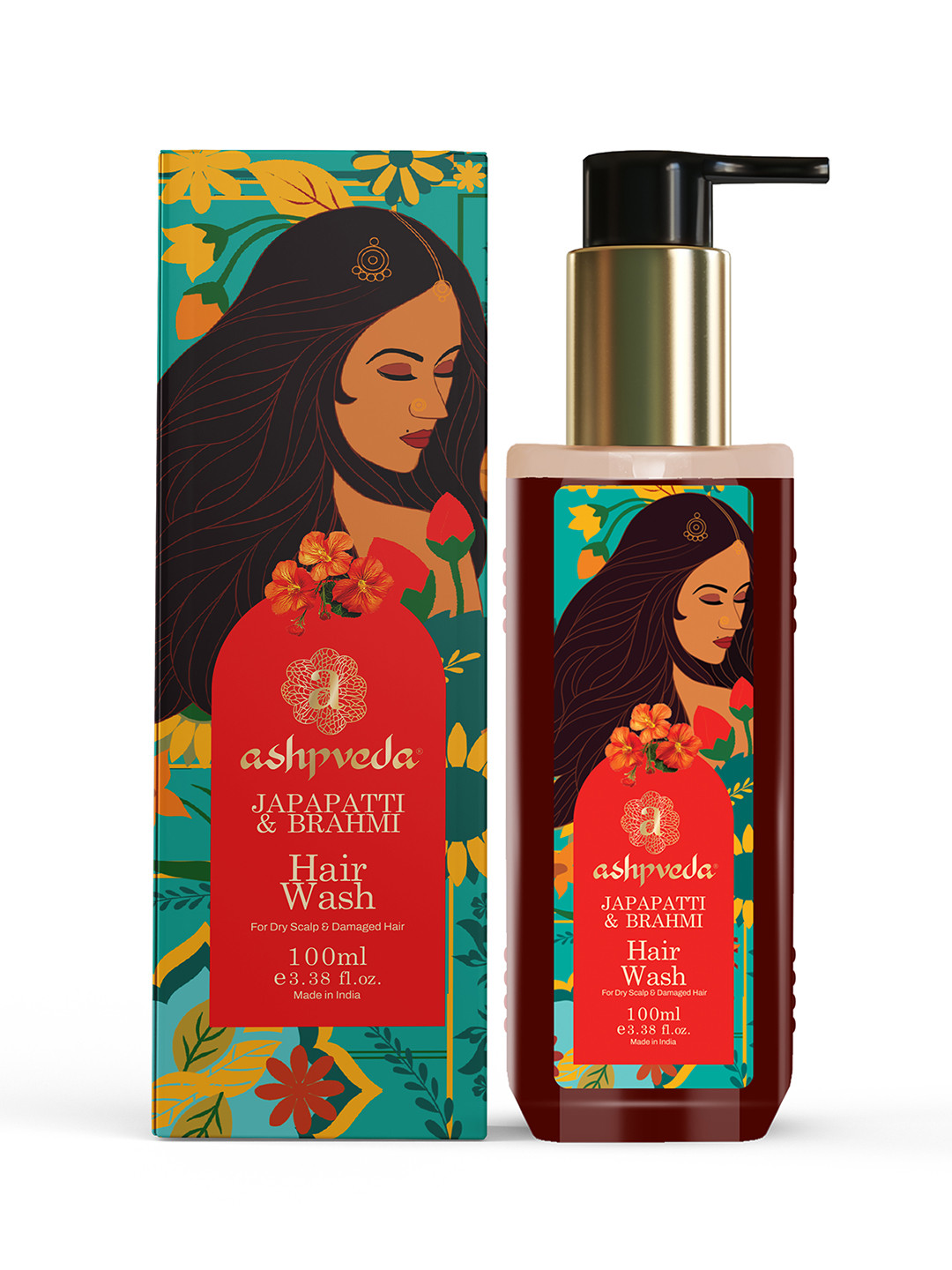 ASHPVEDA Essentials Of Japapatti & Brahmi Shampoo For Damaged Hair- 100 ml