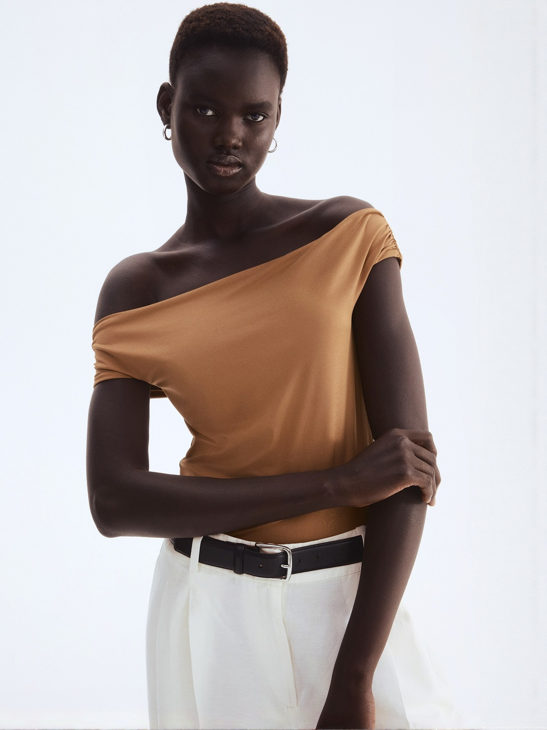 H&M Draped Off-The-Shoulder Top