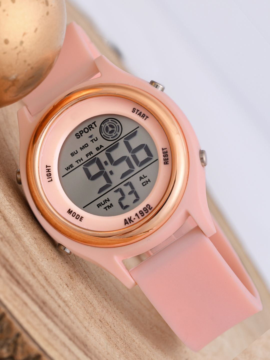 PAPIO Kids Round Dial Digital Watch DIGITAL-037 PINK