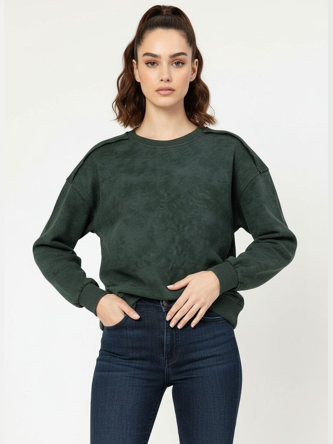 DressBerry Urban Utility Pure Cotton Dyed Sweatshirt
