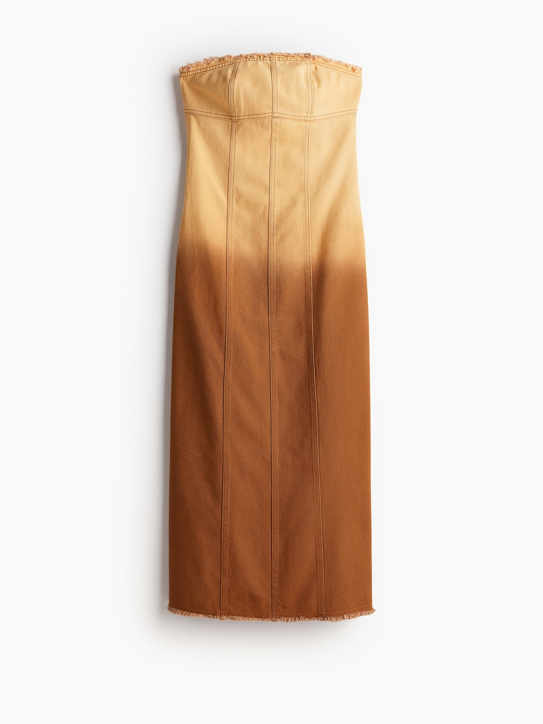 H&M Frayed-Edge Bandeau Dress