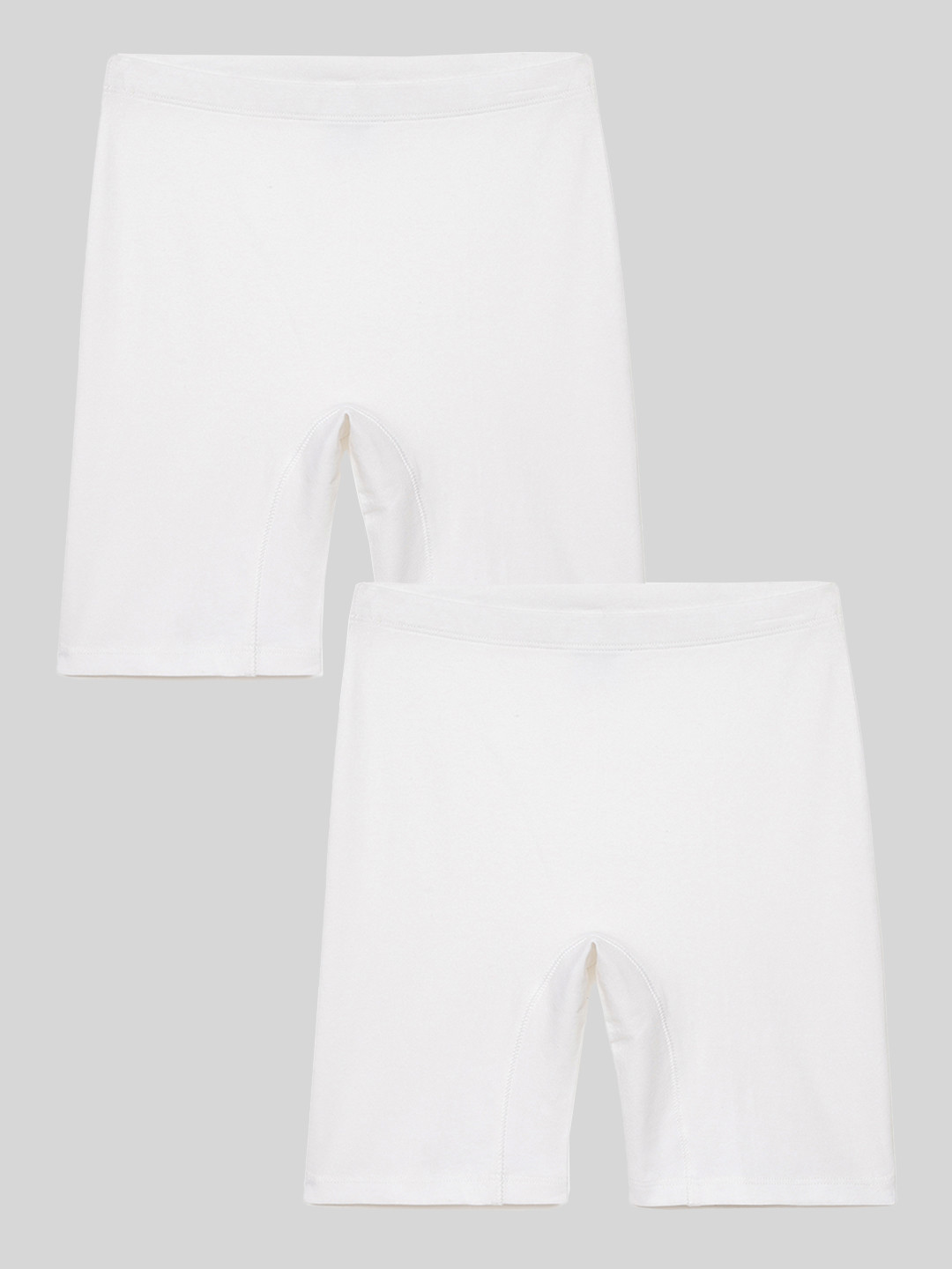 mackly Girls Set of 2 Solid Mid-Rise Knitted Regular Innershorts
