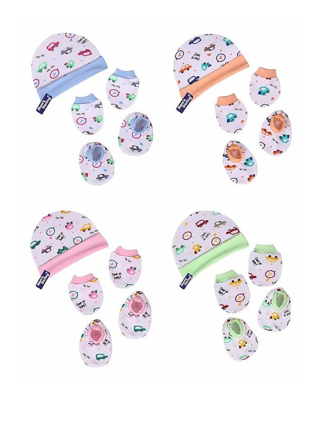 Mom's Darling Unisex Kids Cotton Printed Caps