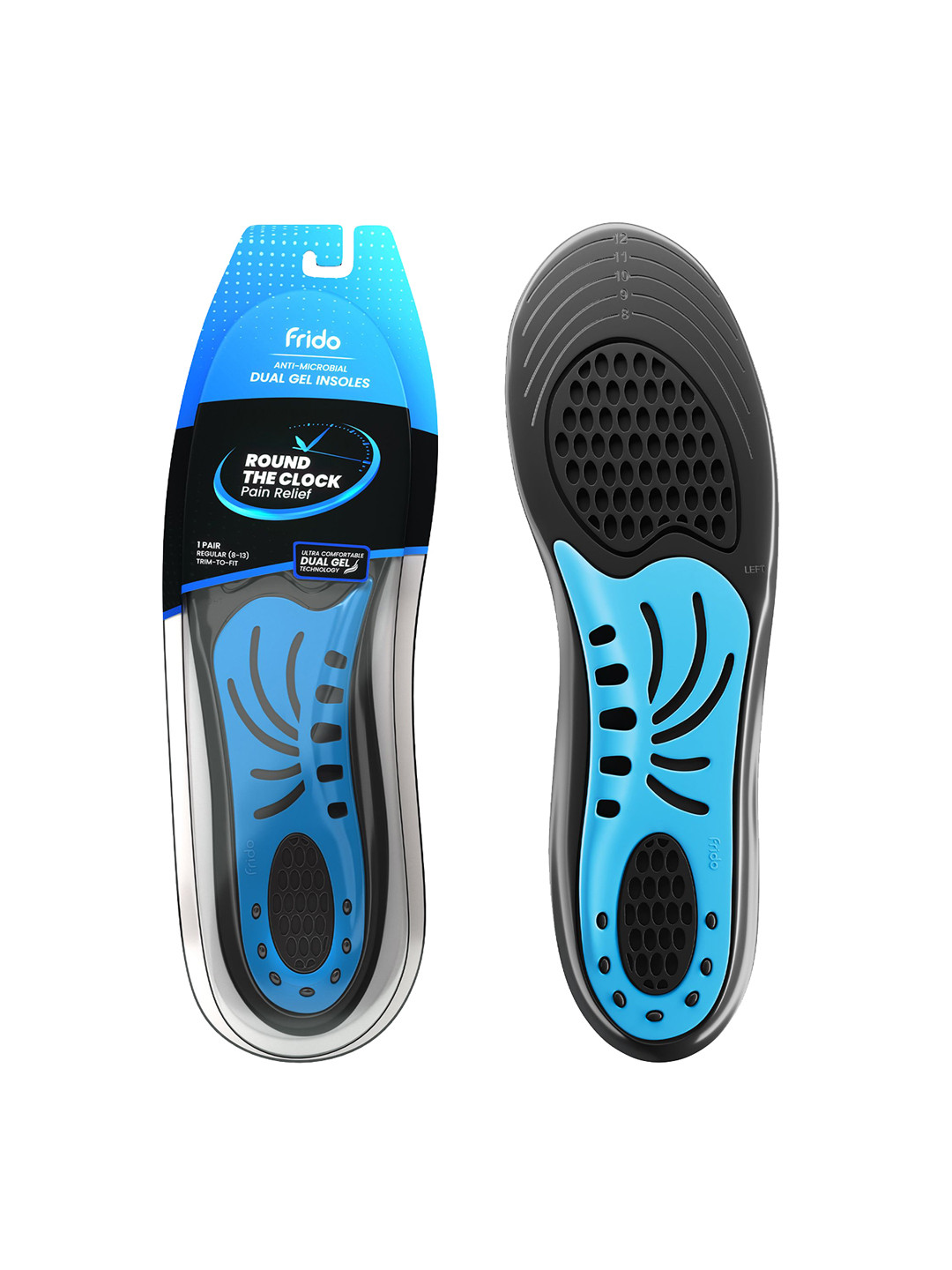 FRIDO Dual Gel Heavy Duty Trimmable Insoles