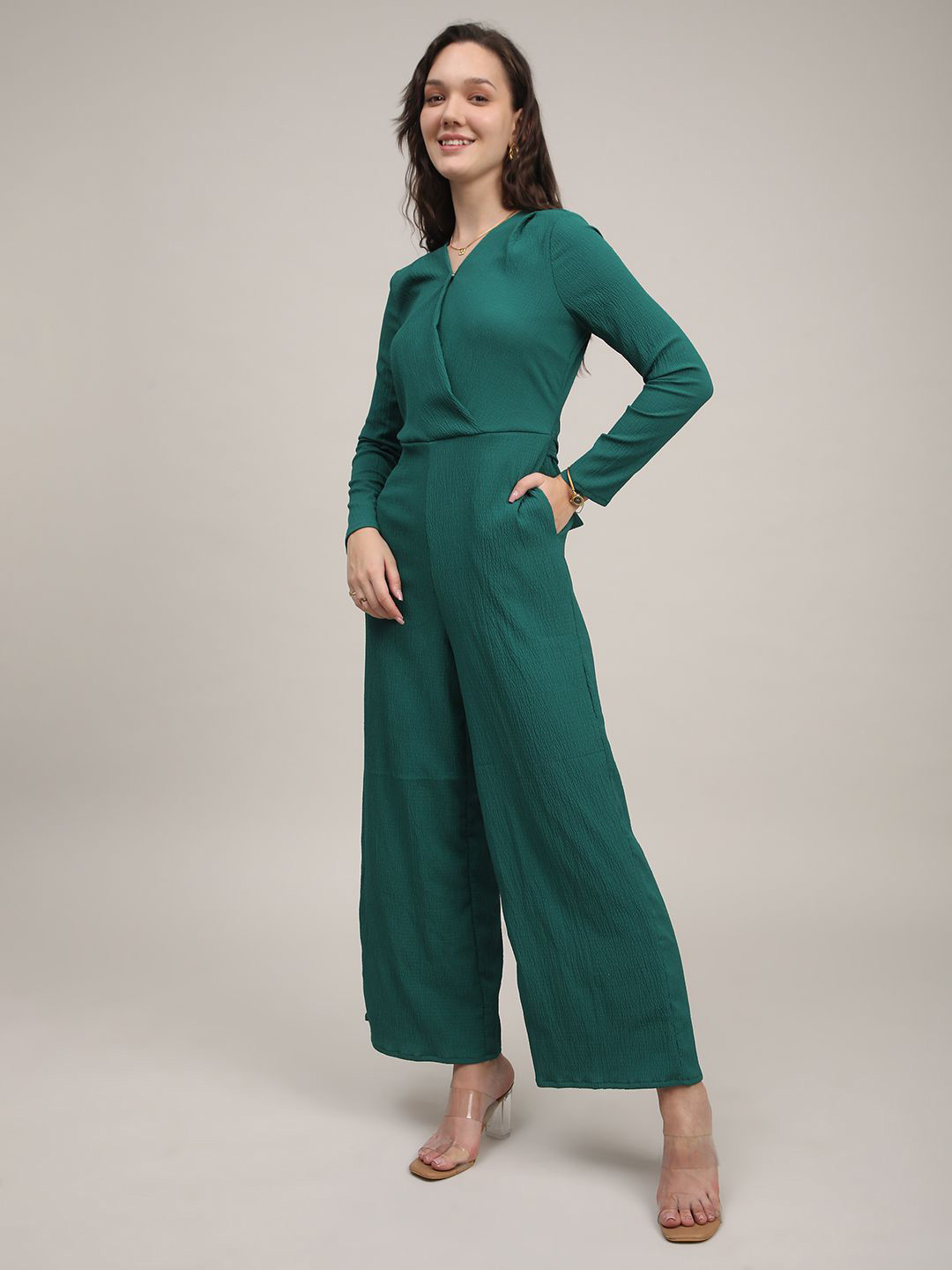 ANAI Women Wrinkled jumpsuit with pockets