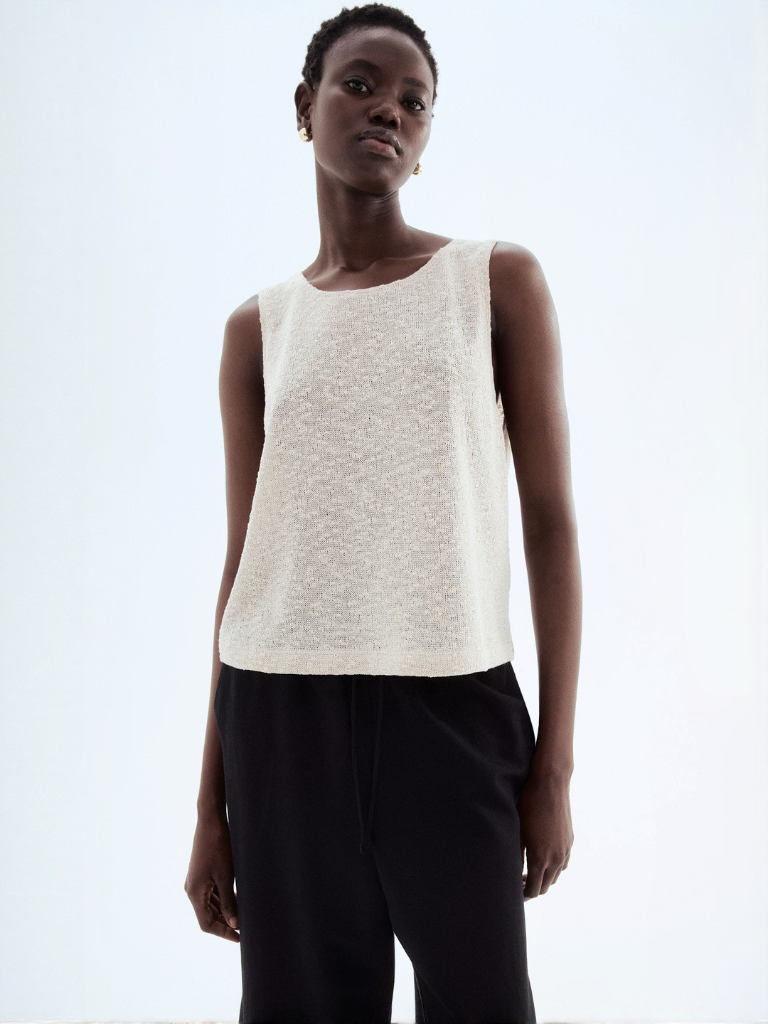 H&M Textured-Knit Vest Top