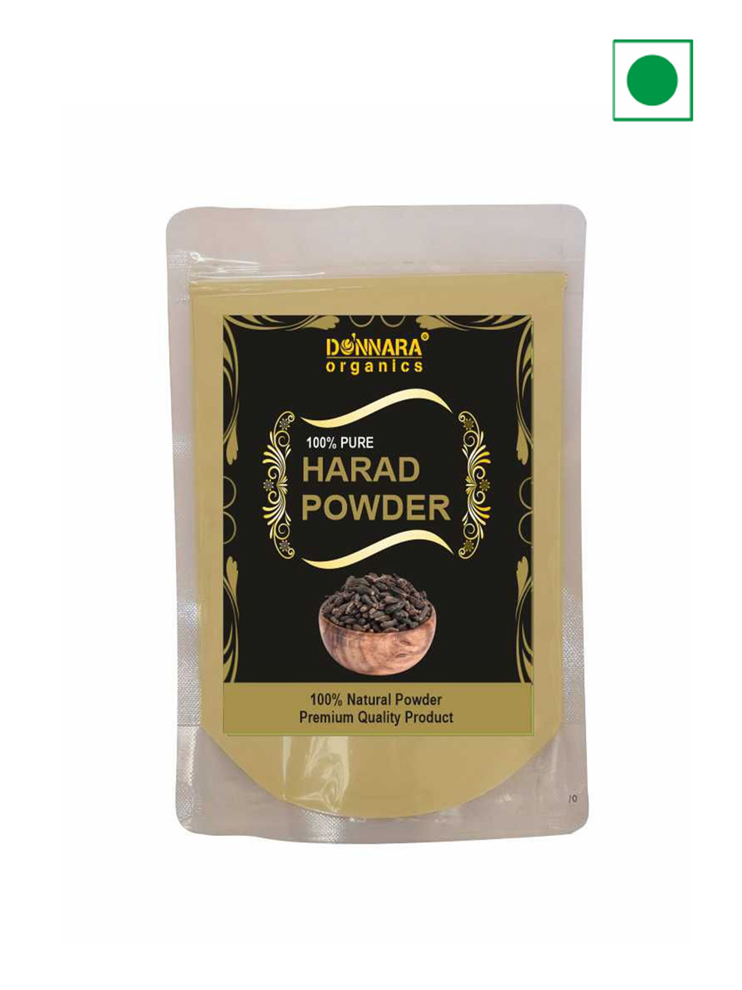 Donnara Organics Harad Powder Face Pack For Pimples, Marks & Oil Control - 100 g