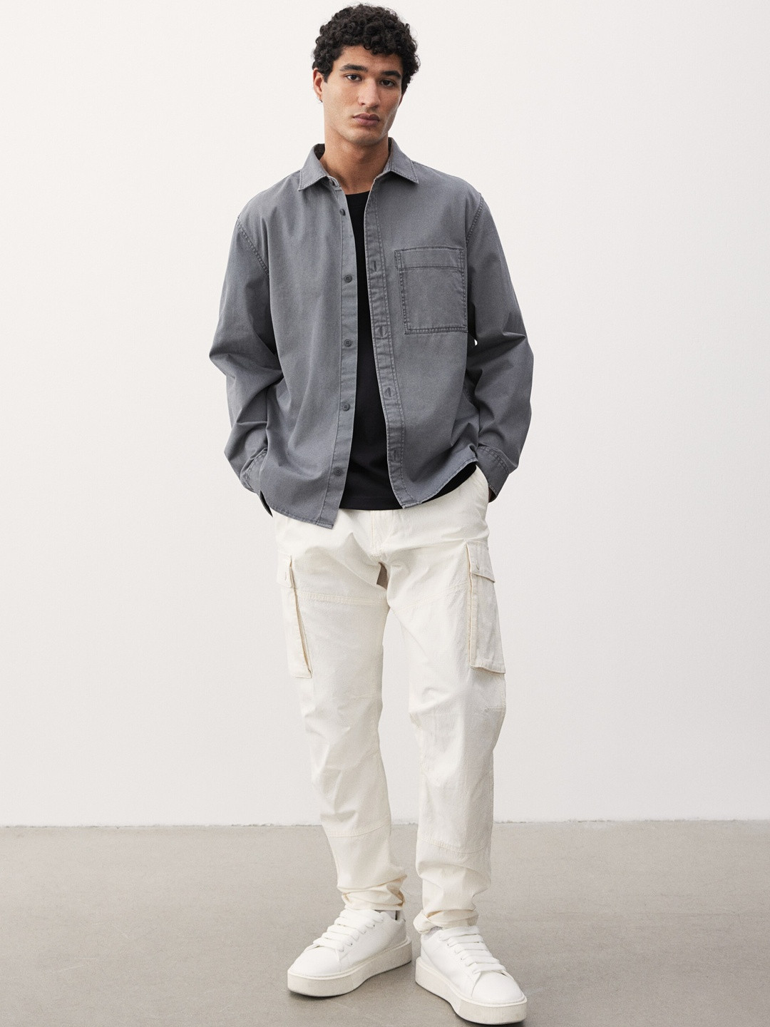 H&M Regular Fit Twill Overshirt