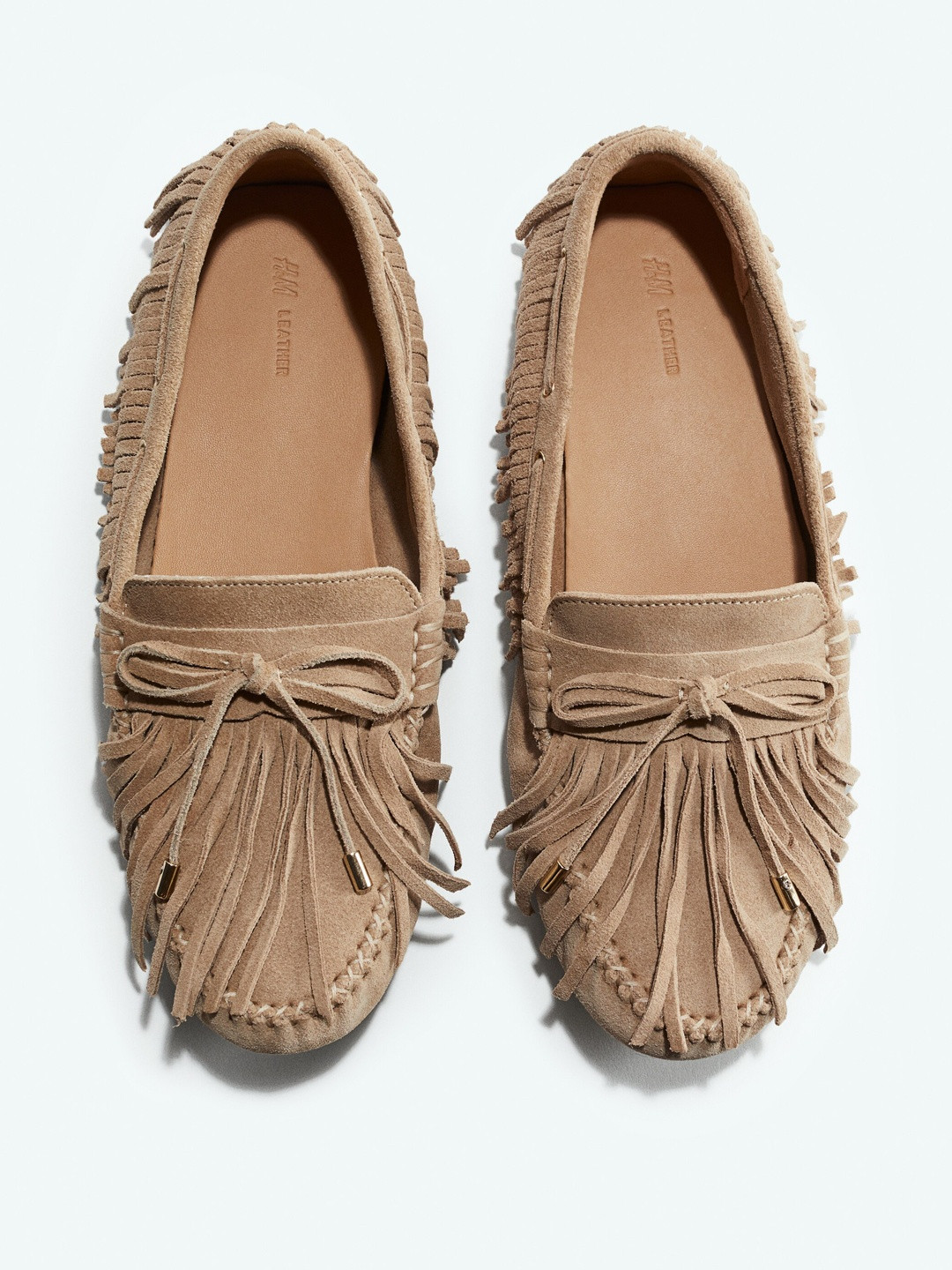 H&M Fringe Suede Loafers
