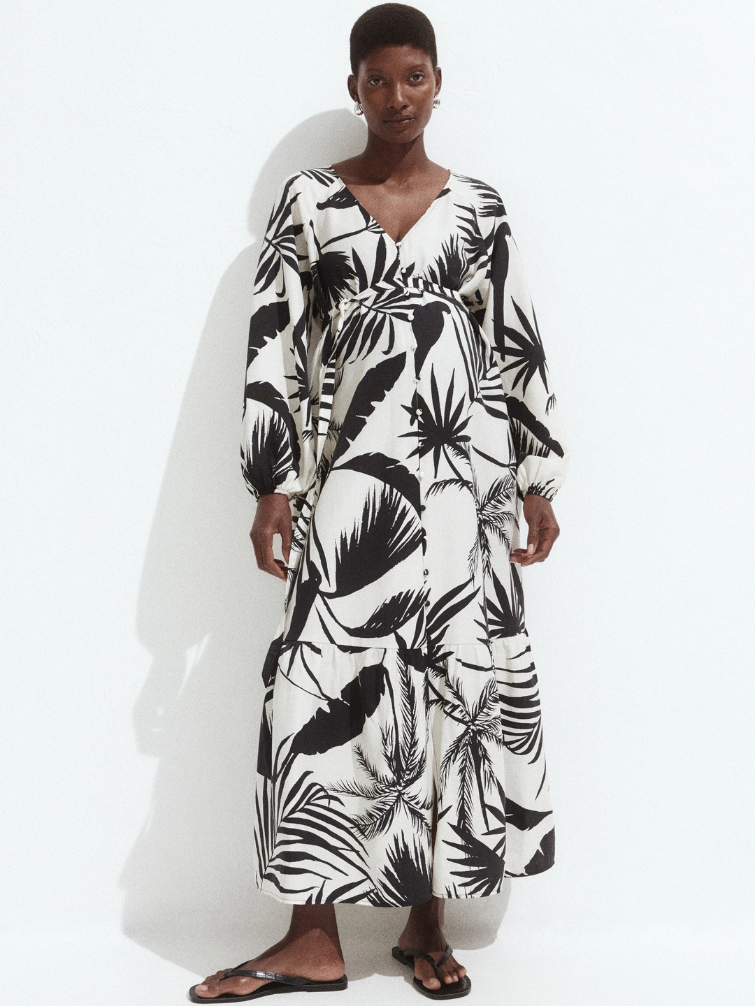 H&M MAMA Before & After Tie-Belt Dress