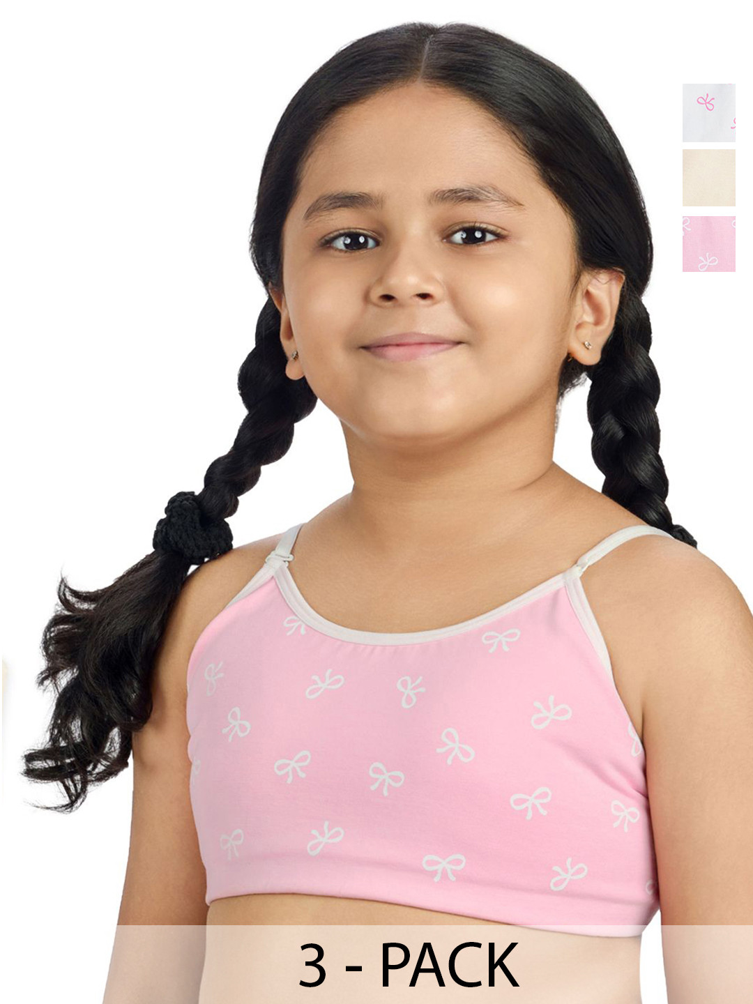 You Got Plan B Pack Of 3 Girls Graphic Printed Bra Full Coverage Beginners Bra