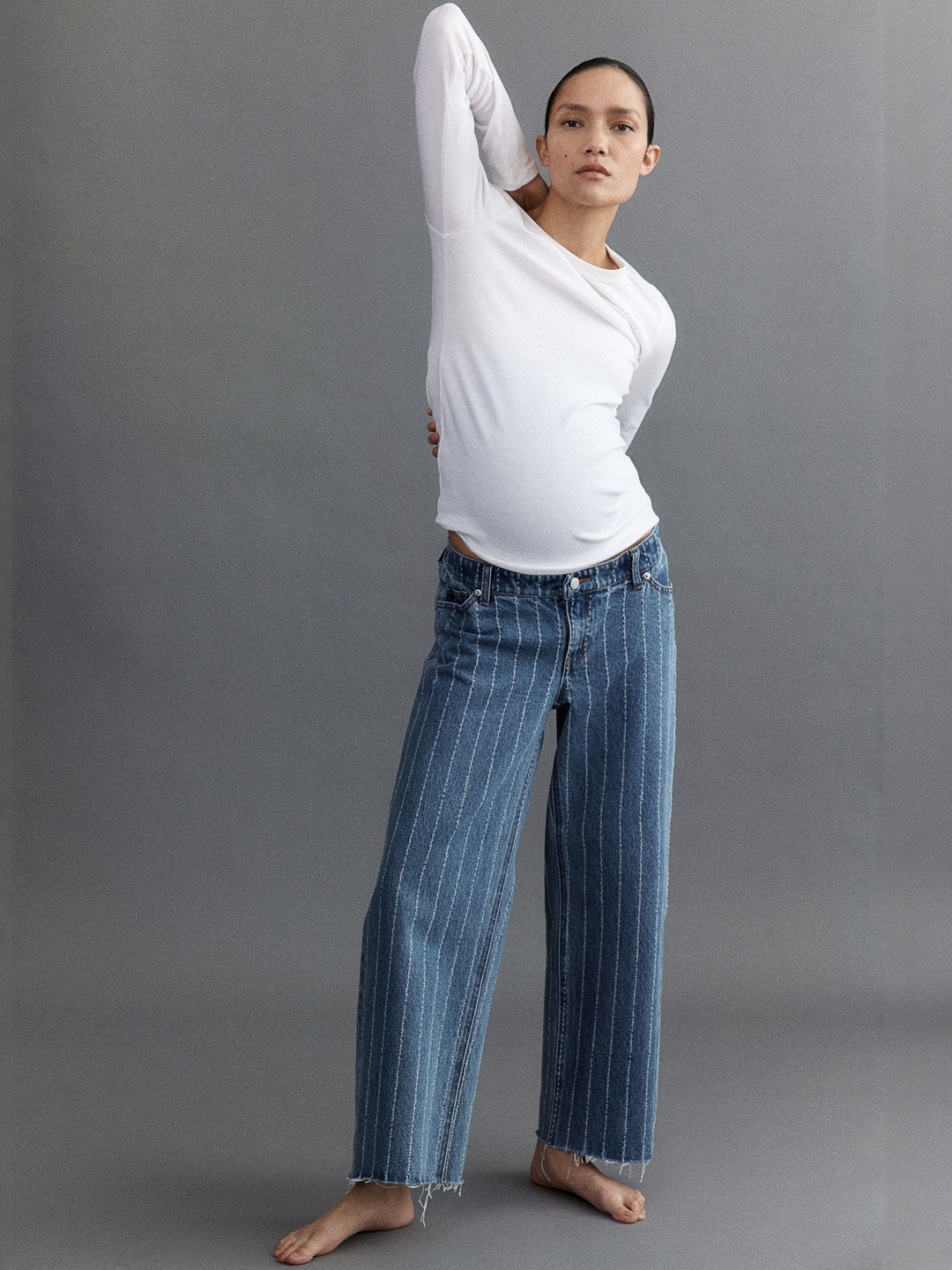 H&M MAMA Before & After Wide Jeans