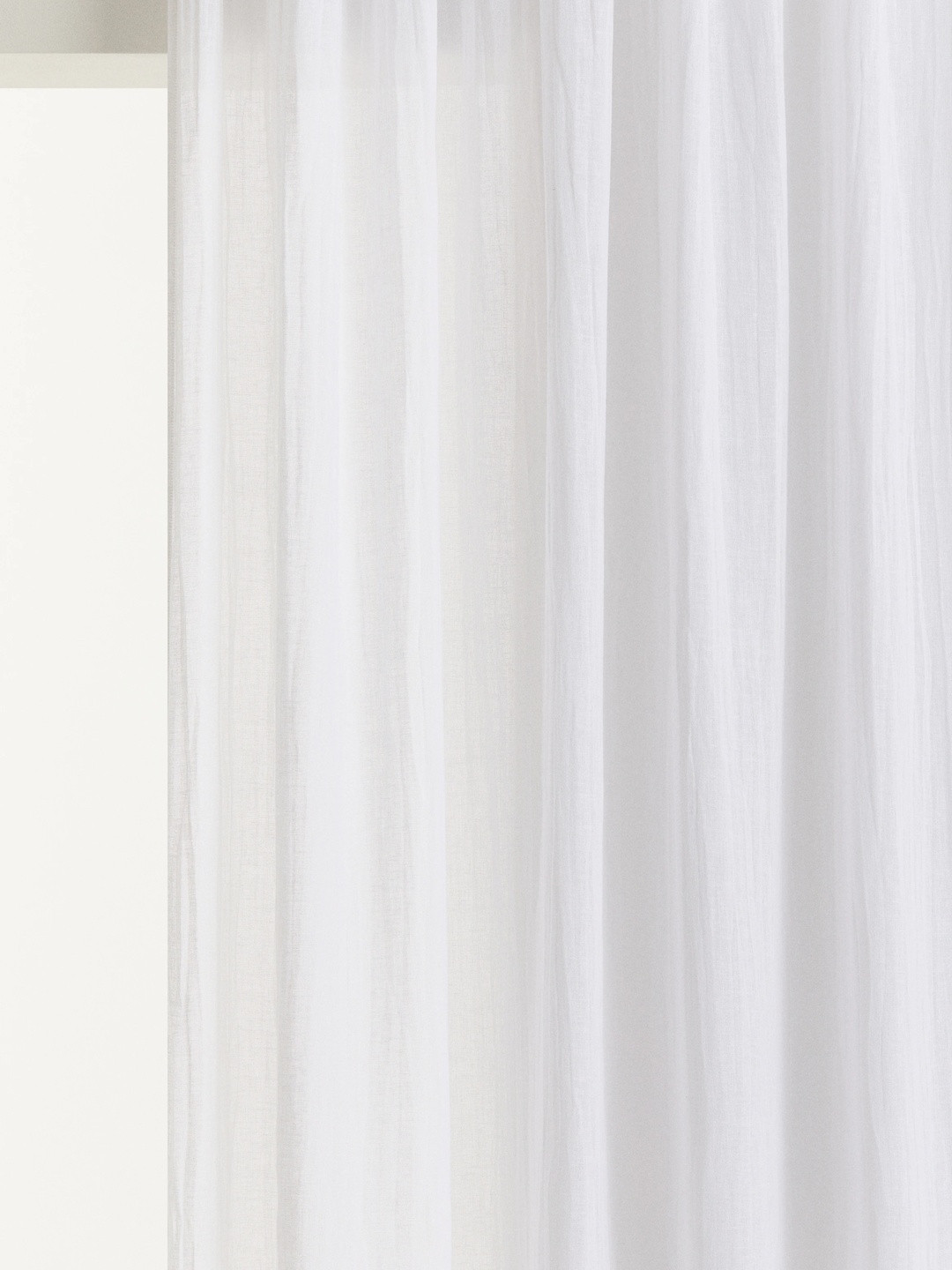 H&M White 2-Pack Linen-Blend Curtain Lengths