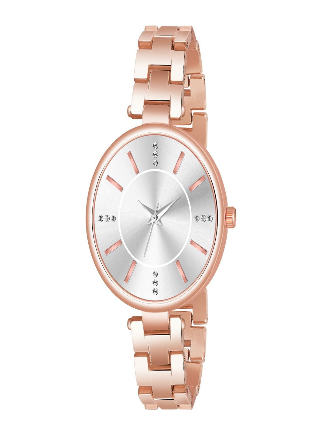 HMTE Women Dial & Bracelet Style Straps Analogue Watch HM-3482 Silver