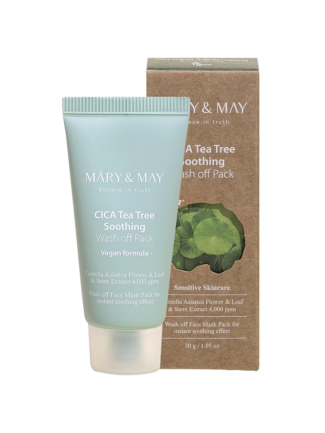 MARY & MAY CICA Tea Tree Soothing Wash Off Pack - 30 g