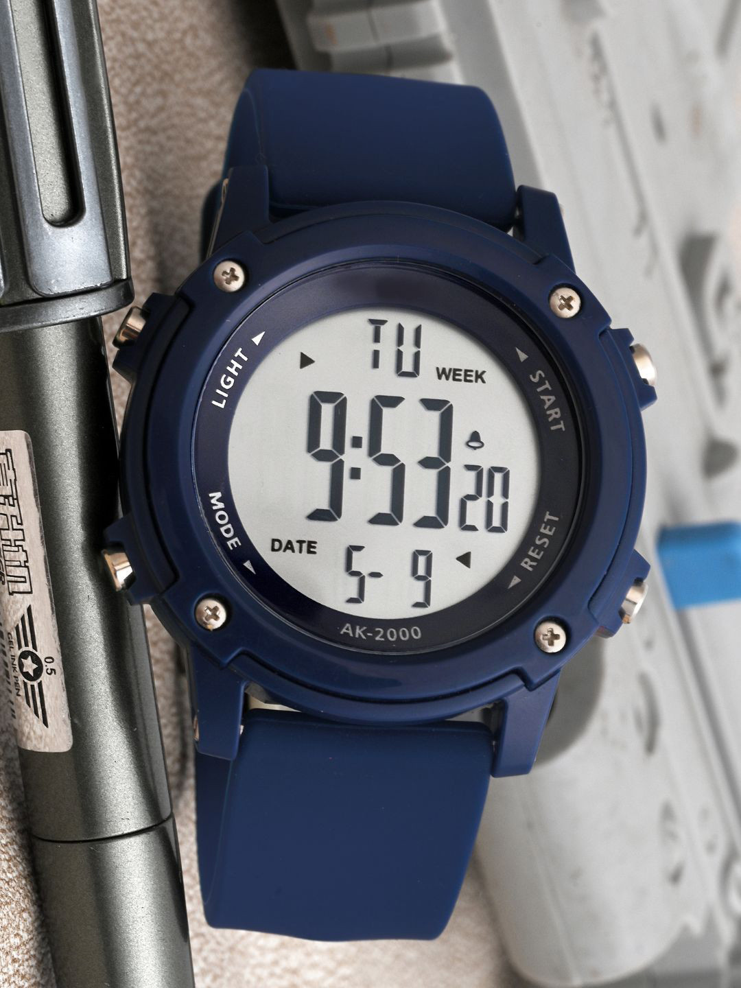 PAPIO Kids Round Dial & Digital Watch DIGITAL-038 BLUE
