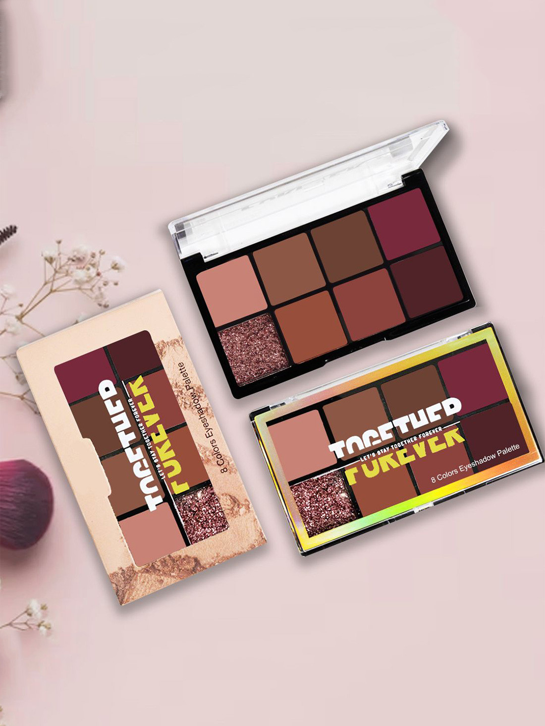 Adbeni 8 Colors Waterproof Eyeshadow Palette With Vitamin E - 12 g - Shade 02