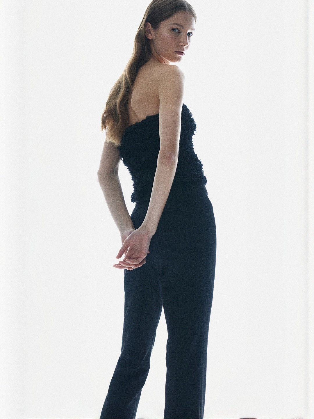 H&M Women Appliqued Bandeau Tube Top