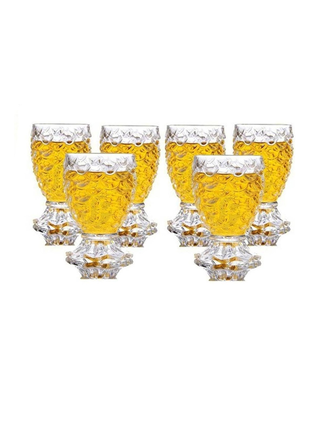 1ST TIME Transparent 6 Pieces Dishwasher Safe Beer Bar Glasses- 30 ml