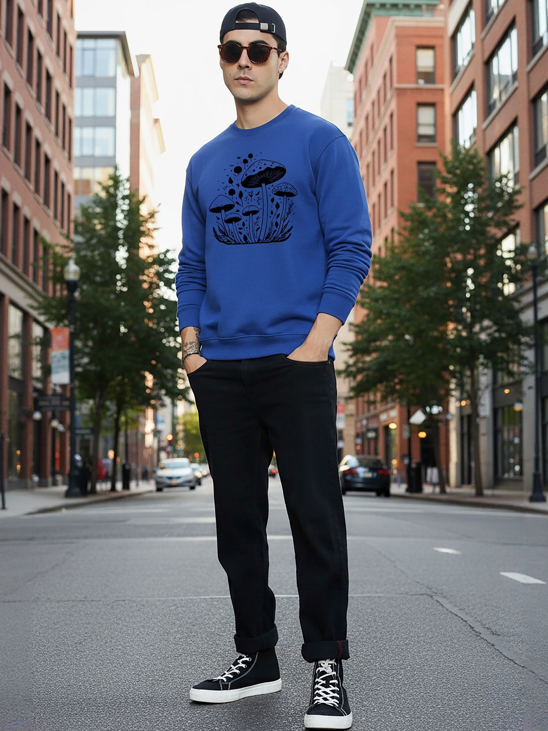 Moda Rapido Men Printed Crew Neck Sweatshirt