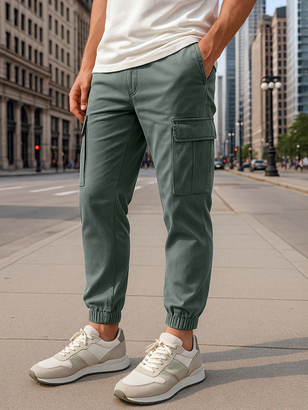 Bewakoof Men Oversized Cargo Jogger Pants