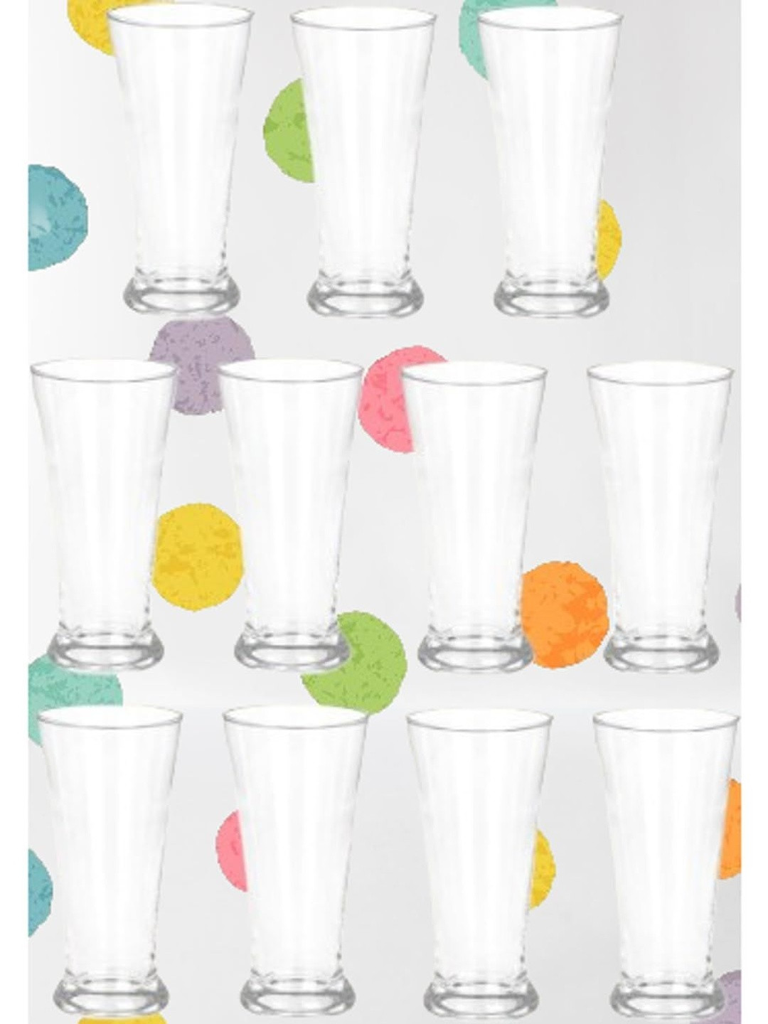 1ST TIME Pack of 11 Transparent Dishwasher Safe Bar Glass