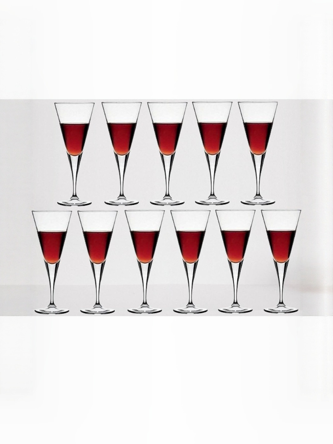 1ST TIME Transparent 11 Pieces Dishwasher Safe Wine Bar Glasses- 150 ml