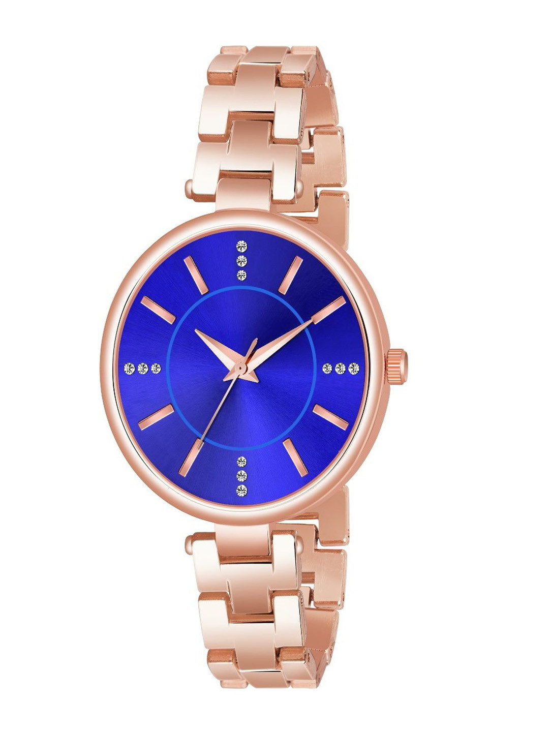 HMTE Women Dial & Bracelet Style Straps Analogue Watch HM-2482 Blue