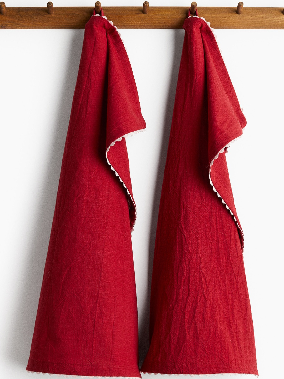 H&M 2-Pack Scalloped-Edge Tea Towels