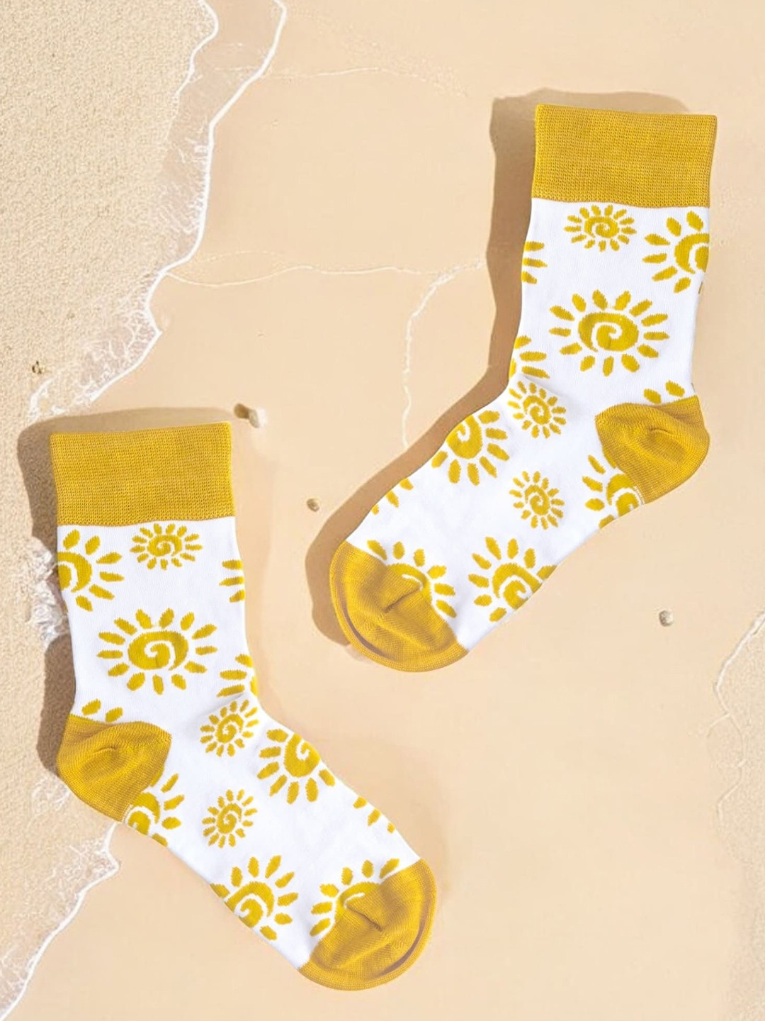 Soxytoes Unisex Sunkicked Nature Print Crew Casual Bamboo Socks