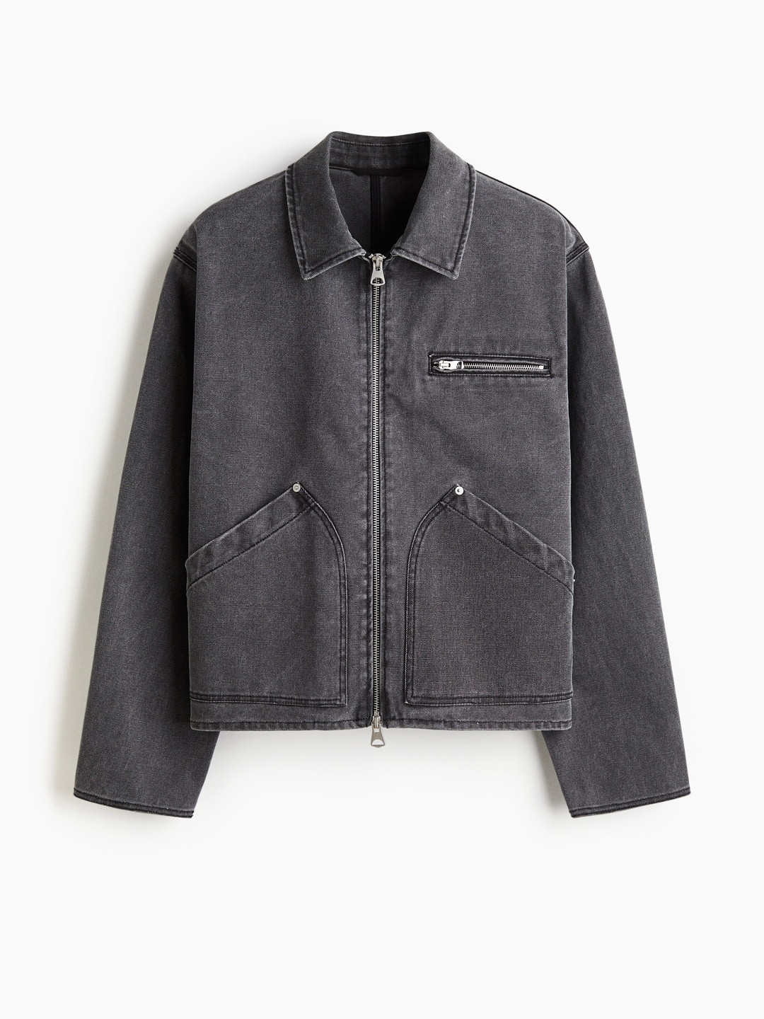 H&M Men Loose Fit Canvas Utility Cotton Jacket