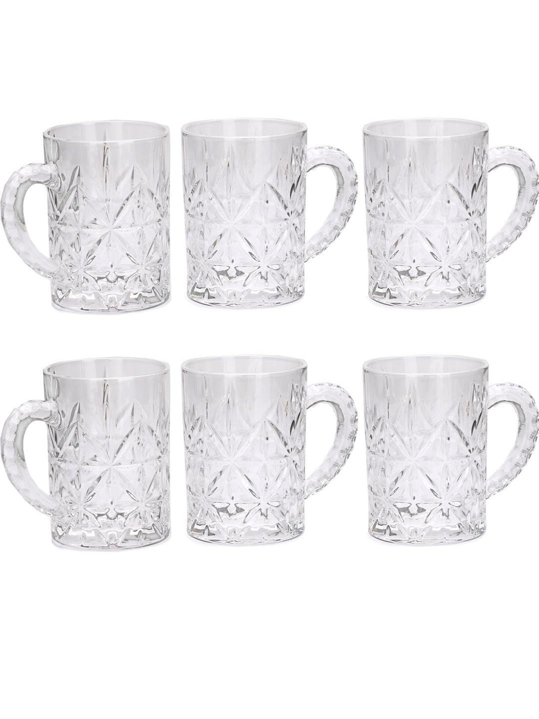 1ST TIME Pack Of 6 Transparent Dishwasher Safe Beer Glass