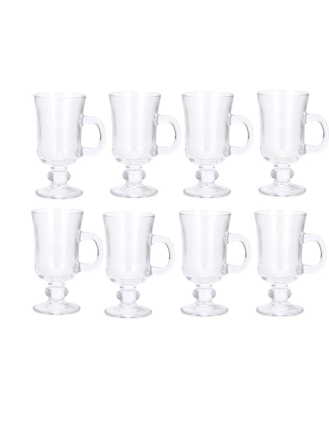 1ST TIME Pack Of 8 Transparent Dishwasher Safe Beer Bar Glass