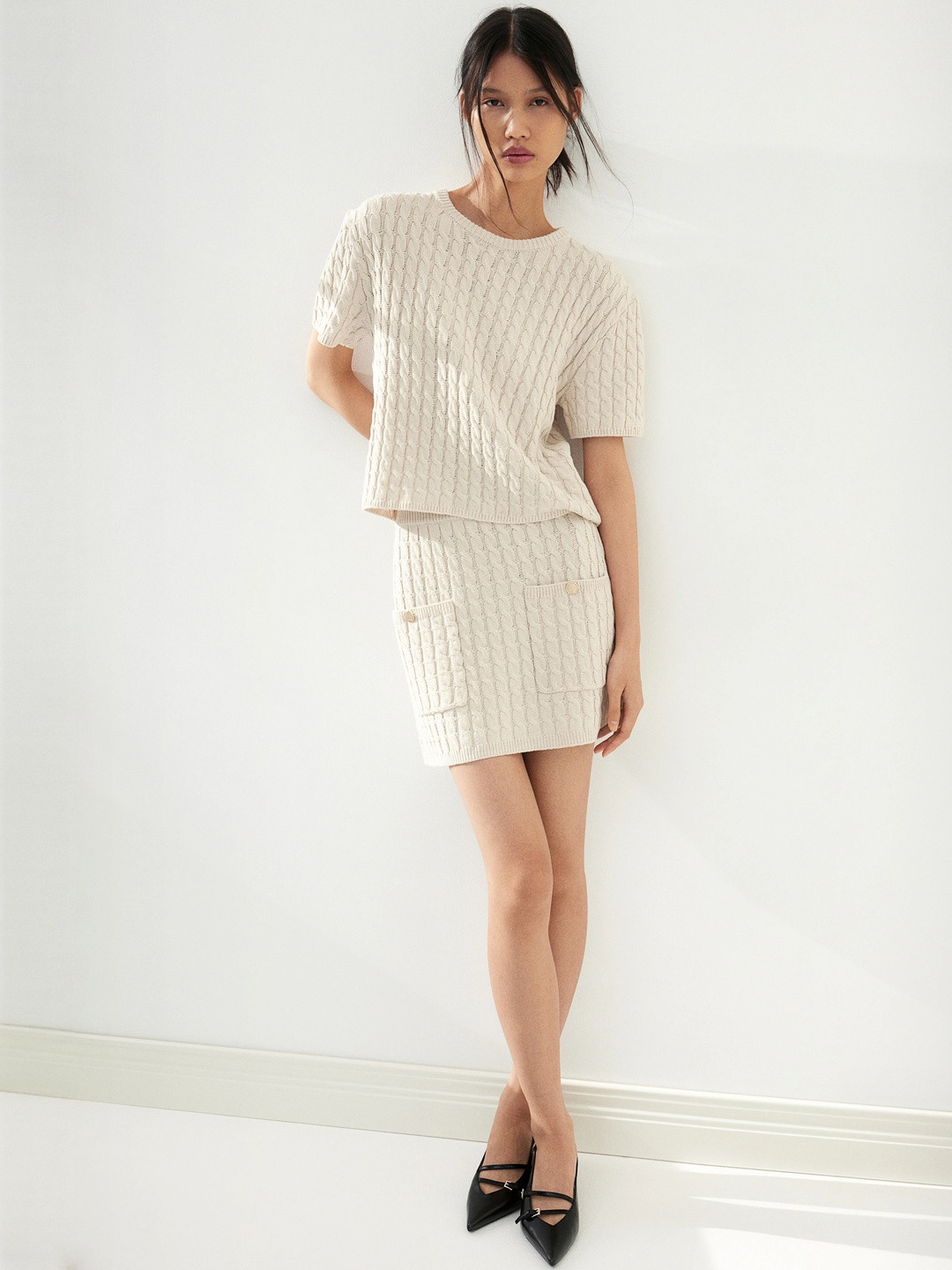 H&M Women Cable-Knit Top