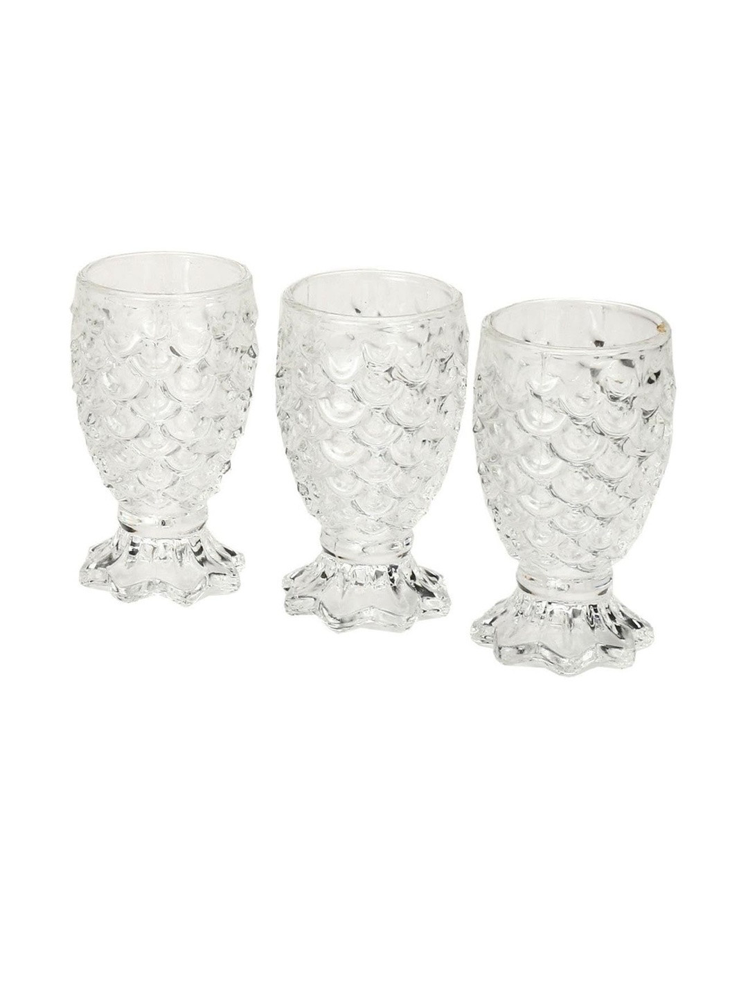 1ST TIME Transparent 3 Pieces Dishwasher Safe Wine Glass