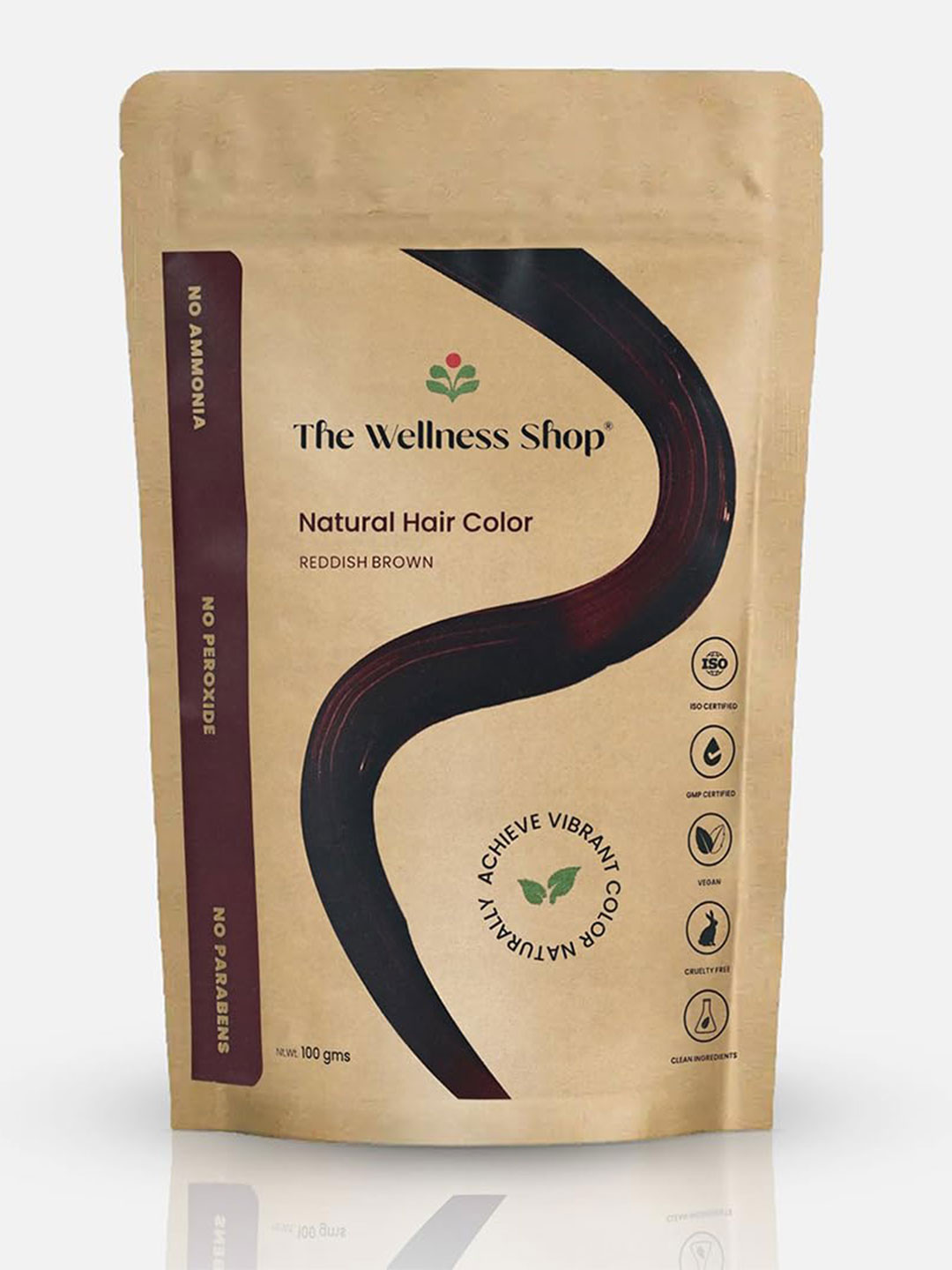 The Wellness Shop Natural Hair Color 100g - Reddish Brown 2