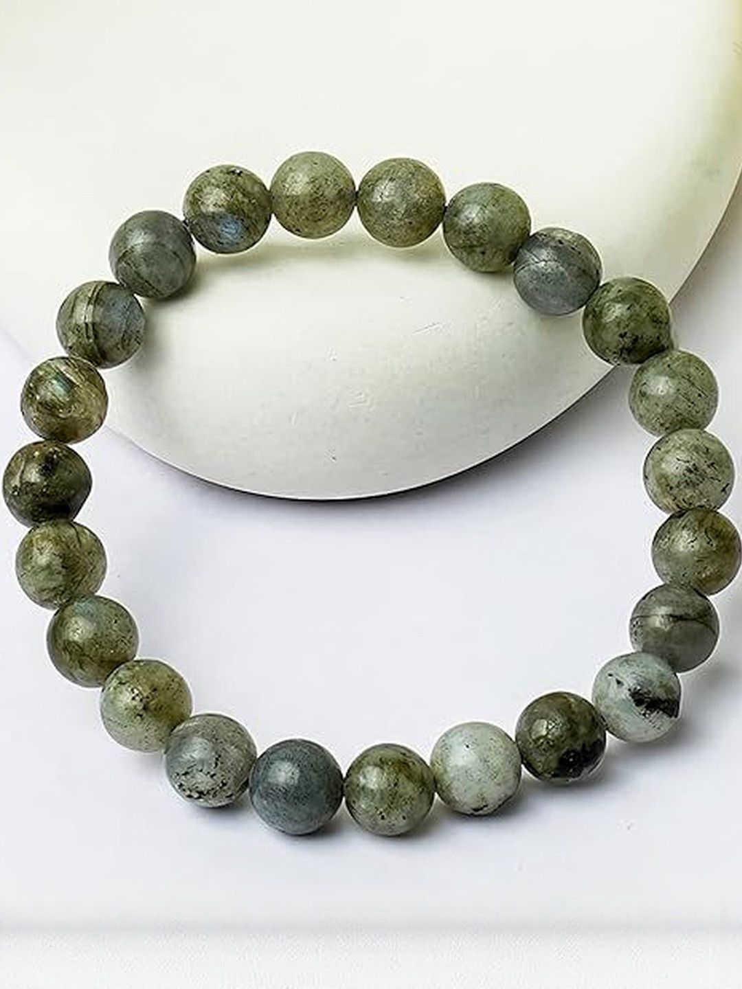 Gemsmantra Unisex Labradorite Elasticated Bracelet