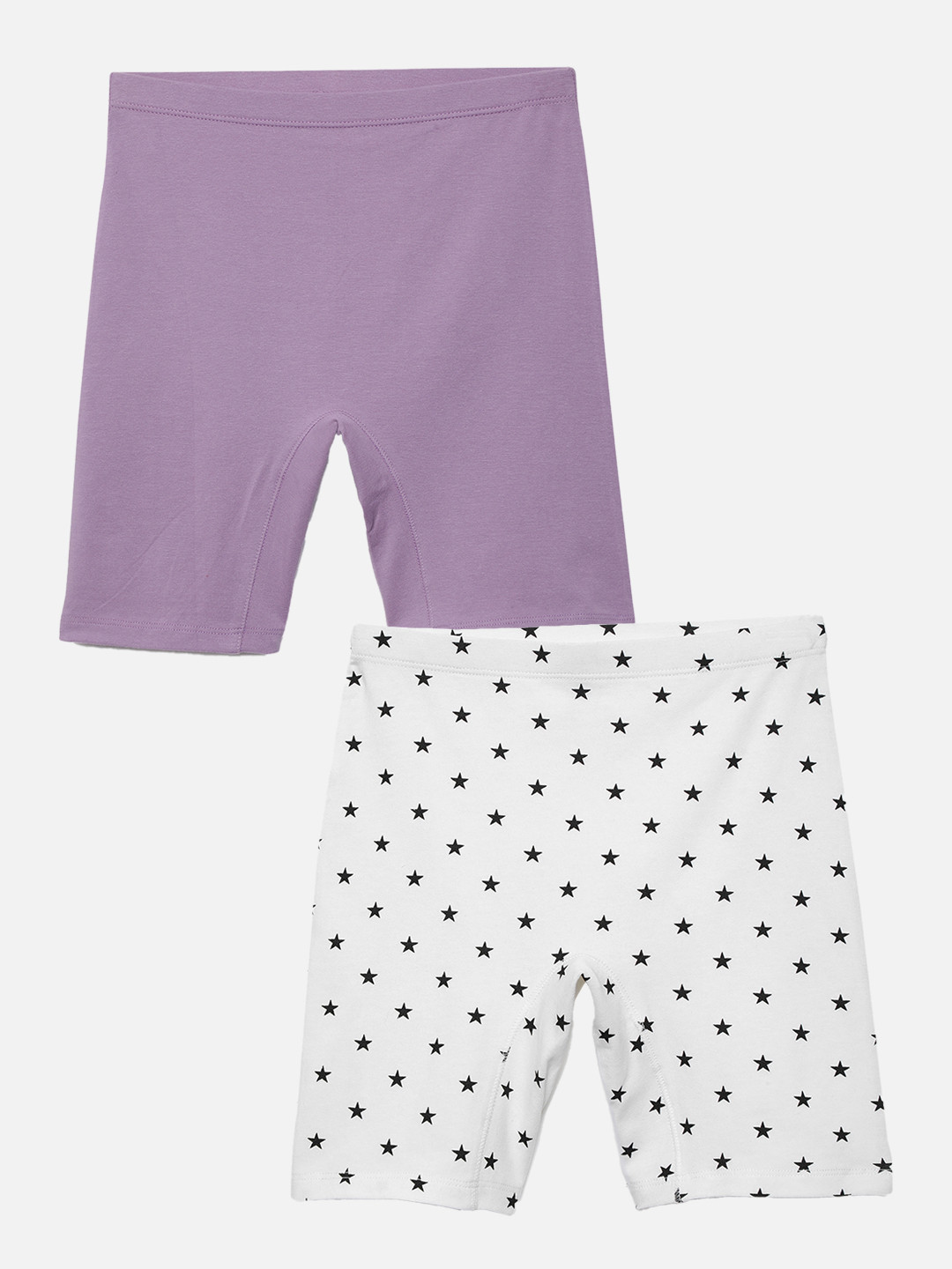 mackly Girls Pack Of 2 Geometric Printed Innershorts