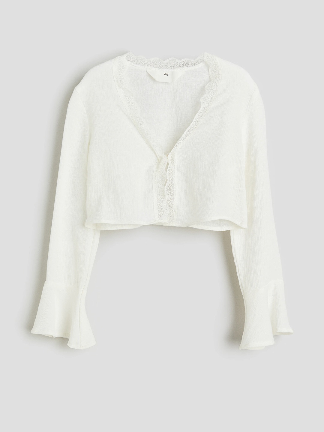 H&M Girls Tie-Front Blouse