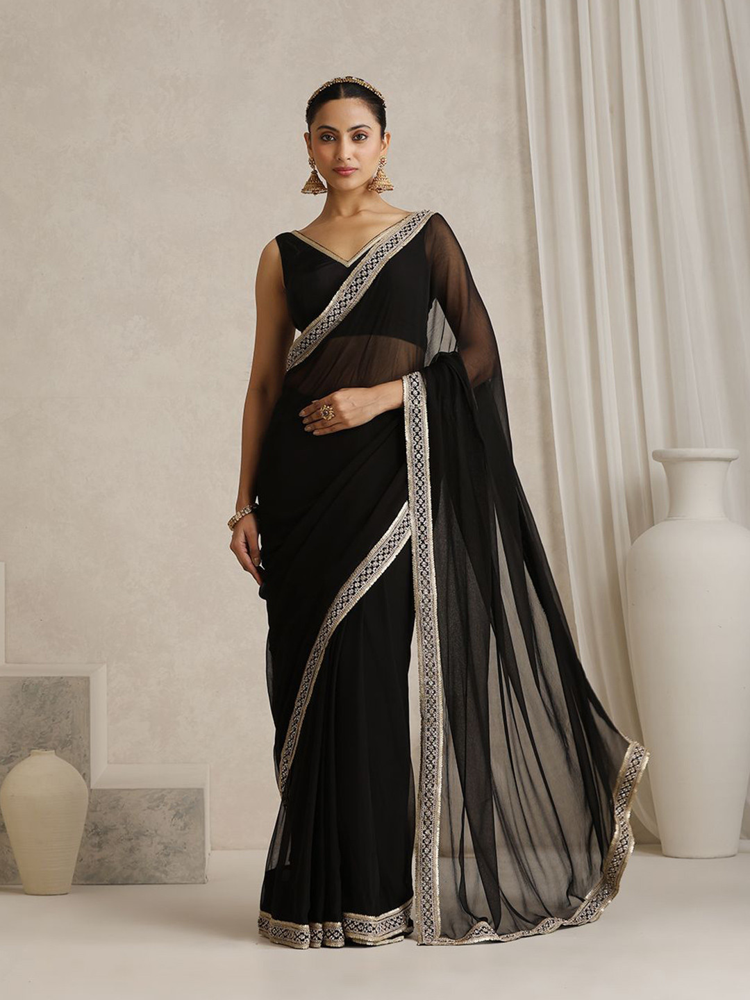 Khushal K Embellished Border Saree