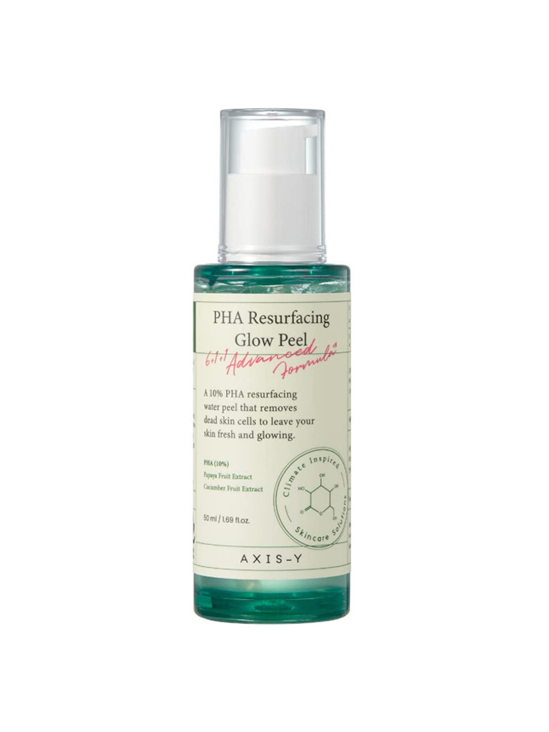 Axis-Y PHA Resurfacing Glow Peel with Green Papaya & Cucumber - 50 ml