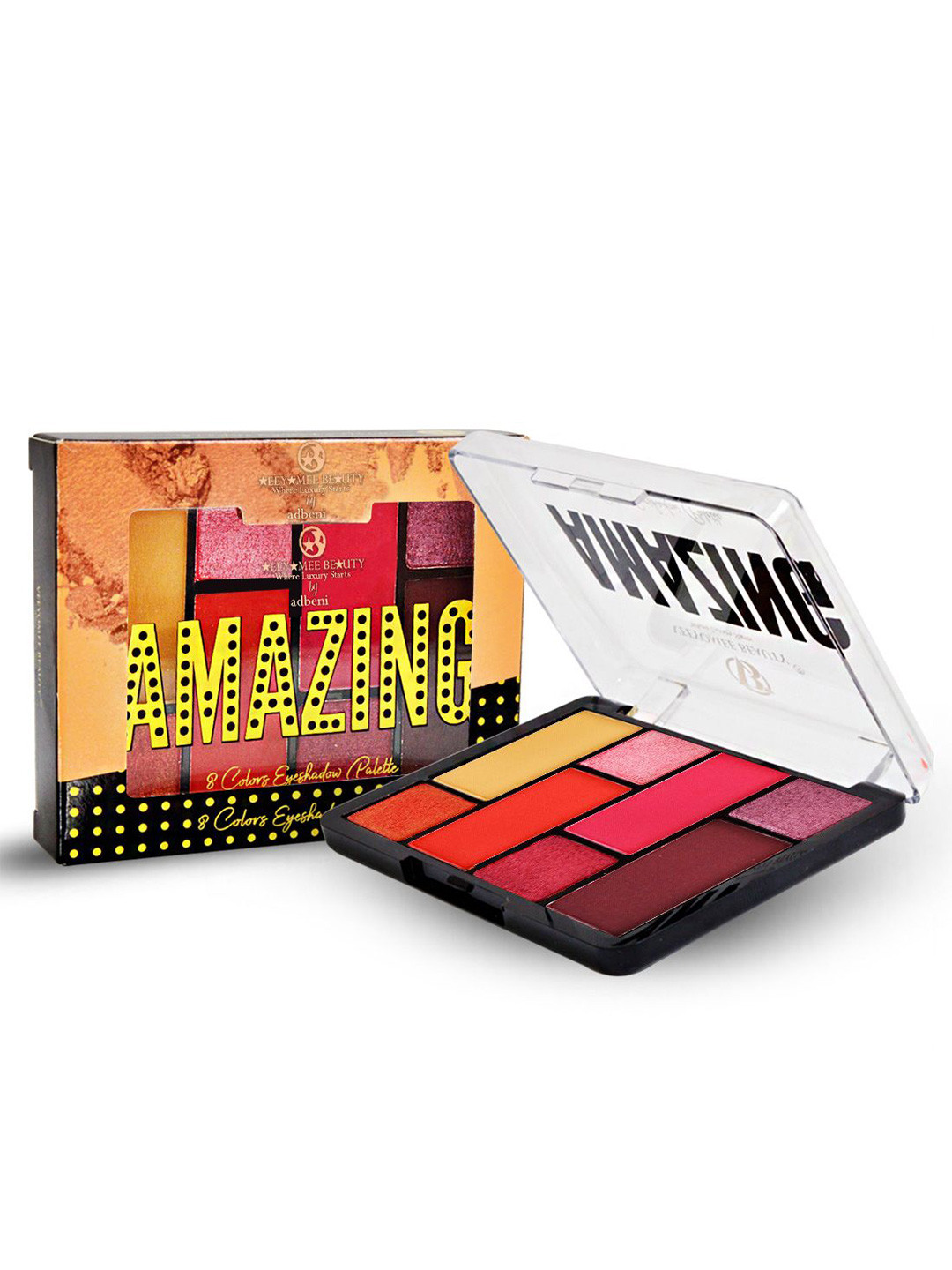 Adbeni 8 Color Waterproof Eyeshadow Palette With Vitamin E - 10 g -Shade 02