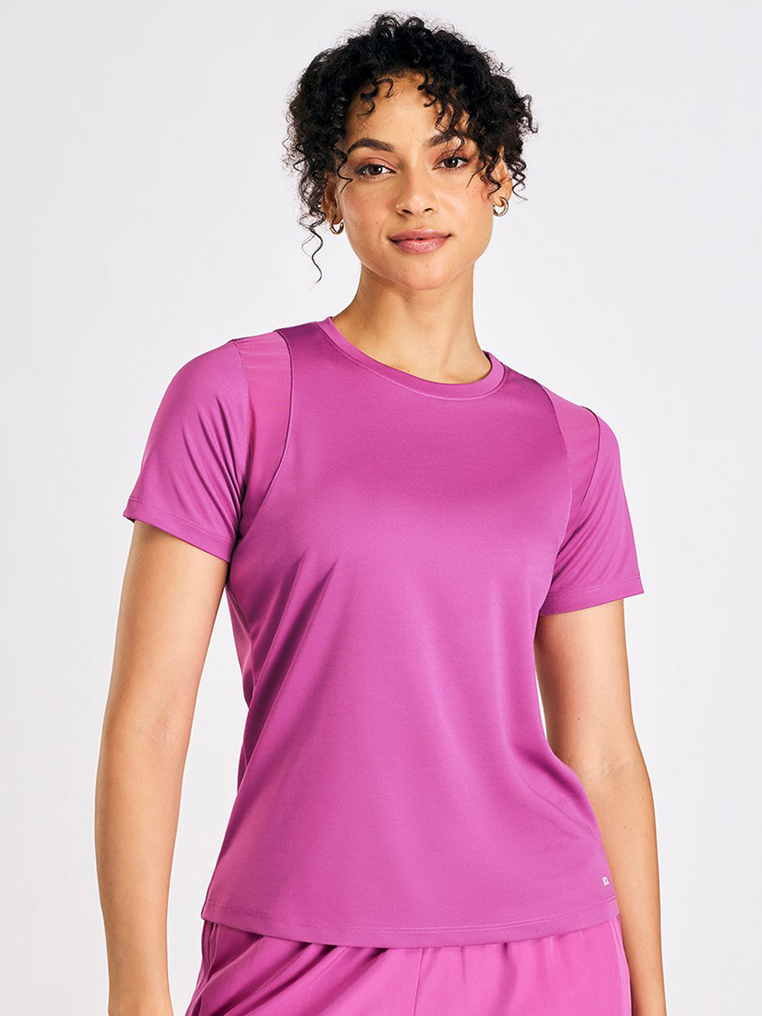 KICA Women Stride Running Top With Mesh Inserts For Ventilation