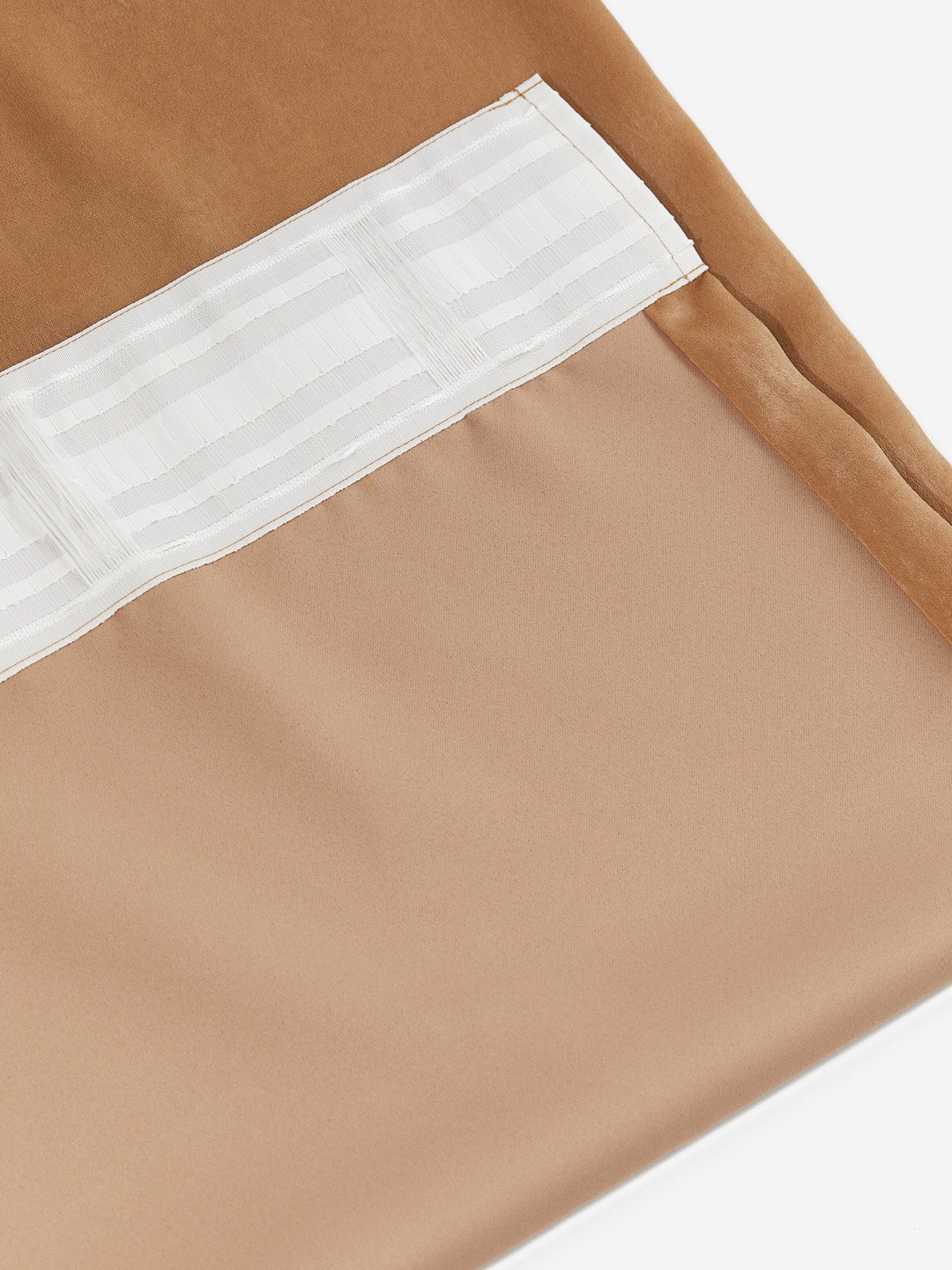 H&M Beige 2-Pack Velvet Blackout Curtains