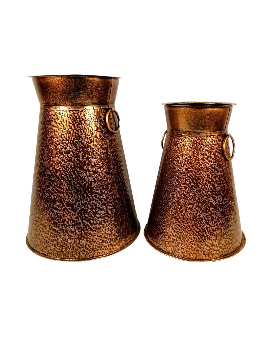 apka mart Set Of 2 Iron Handcrafted Vases