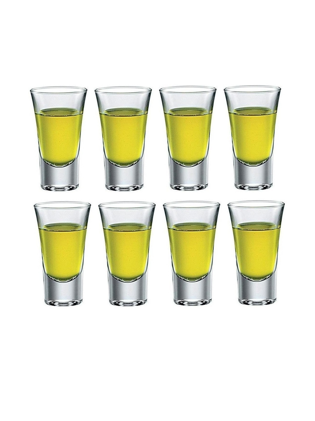 1ST TIME Transparent Set of 8 Dishwasher Safe Shot Glass 30ml